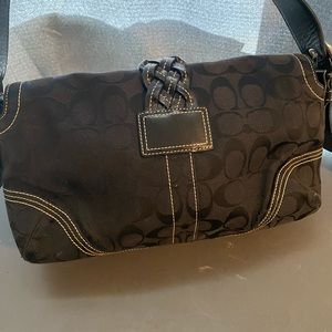 Authentic black coach bag